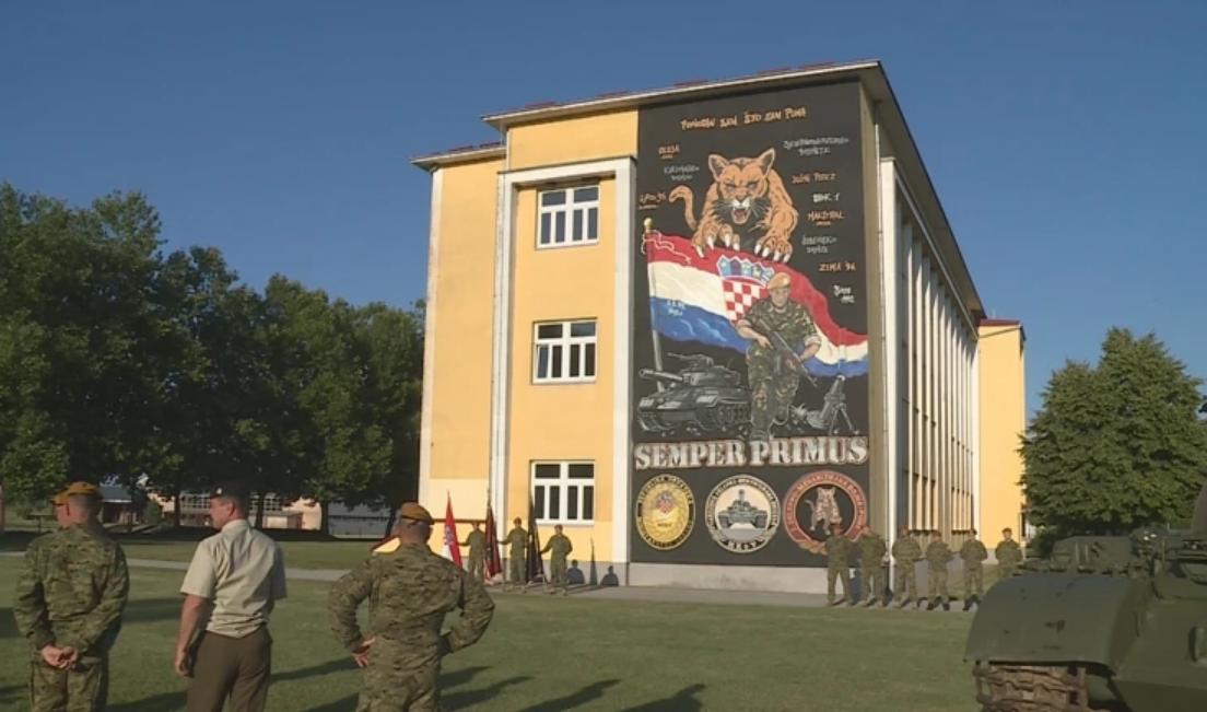 Mural u varaždinskoj vojarni čuva uspomenu na ratni put legendarnih Puma