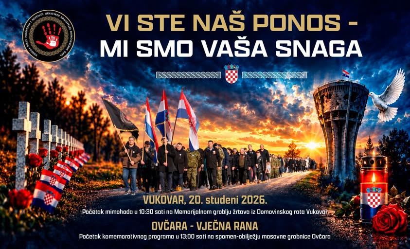 MIMOHOD DO OVČARE 20. STUDENOGA 2026.: Hodajmo za one koji više ne mogu