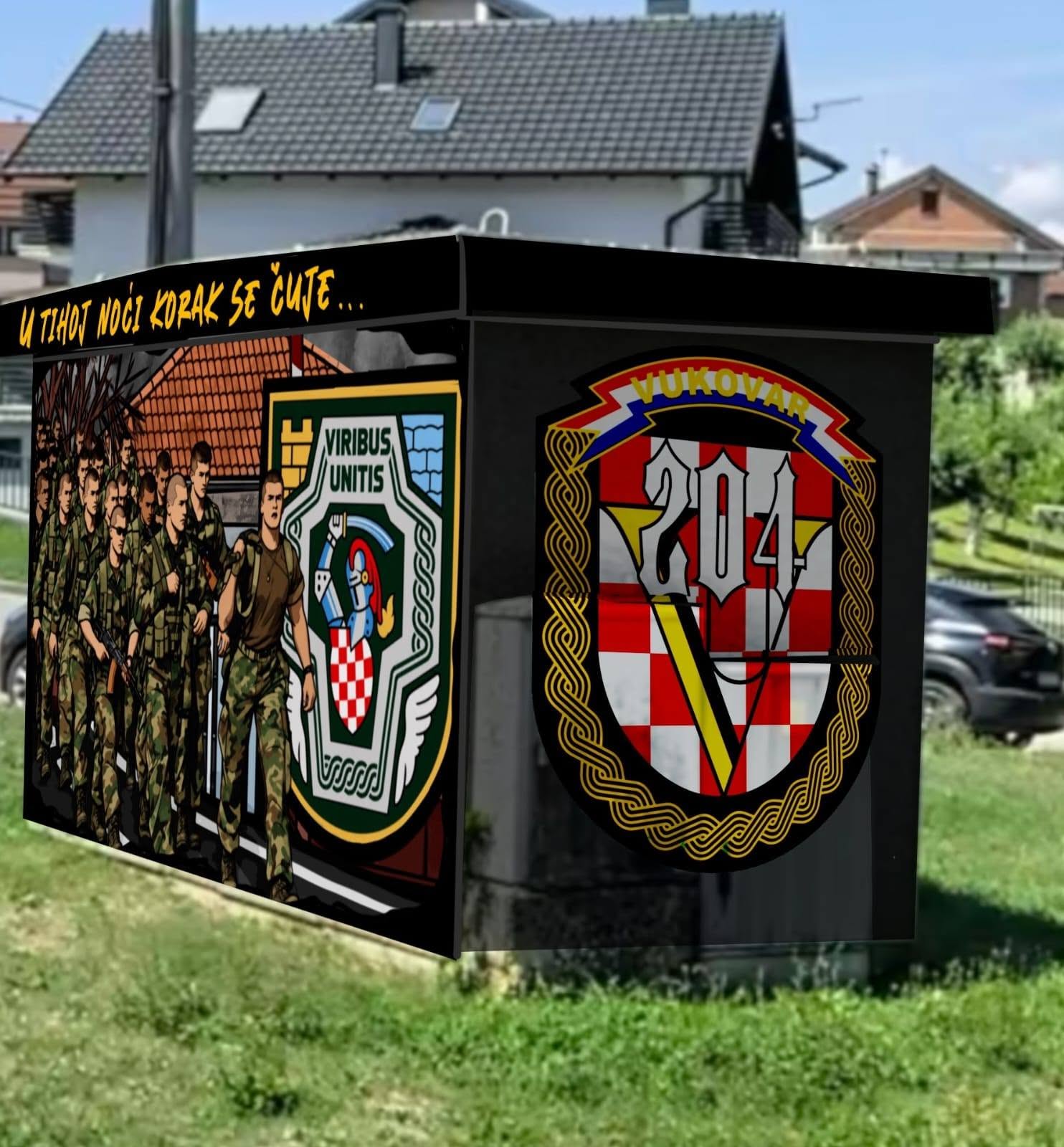 Bad Blue Boysi iz Rakitja oslikali mural u čast Bojne Zrinski i 204. vukovarske brigade