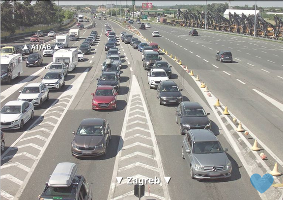 Pojačan promet prema moru: Usporavanja na A1 zbog nesreće, gužve i na A2