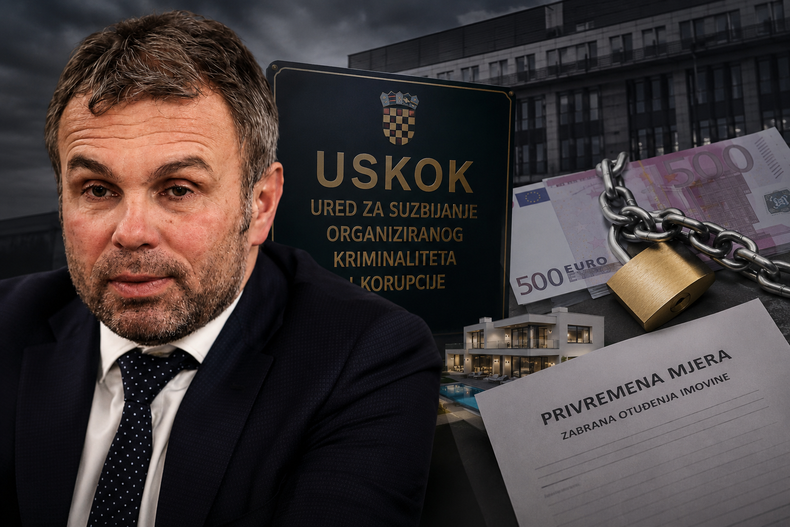 USKOK blokirao imovinu vrijednu 4,5 milijuna eura Vedranu Pavleku i ostalim osumnjičenicima
