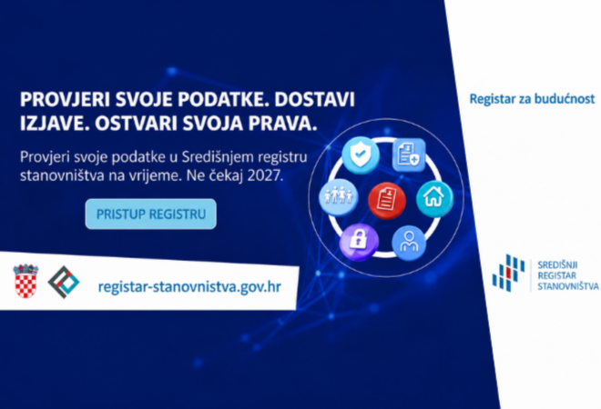 Provjerite svoje podatke u Središnjem registru stanovništva prije 1. siječnja