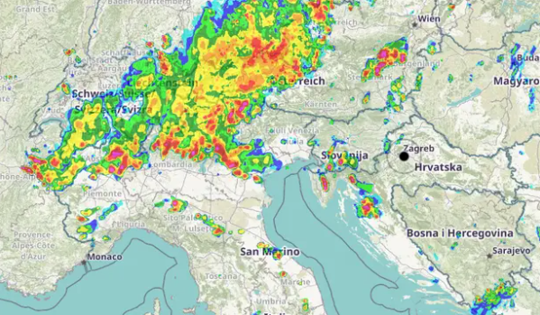 Toplinski val i hladna fronta nad Hrvatskom: DHMZ upozorava na tuču, olujni vjetar i bujične poplave