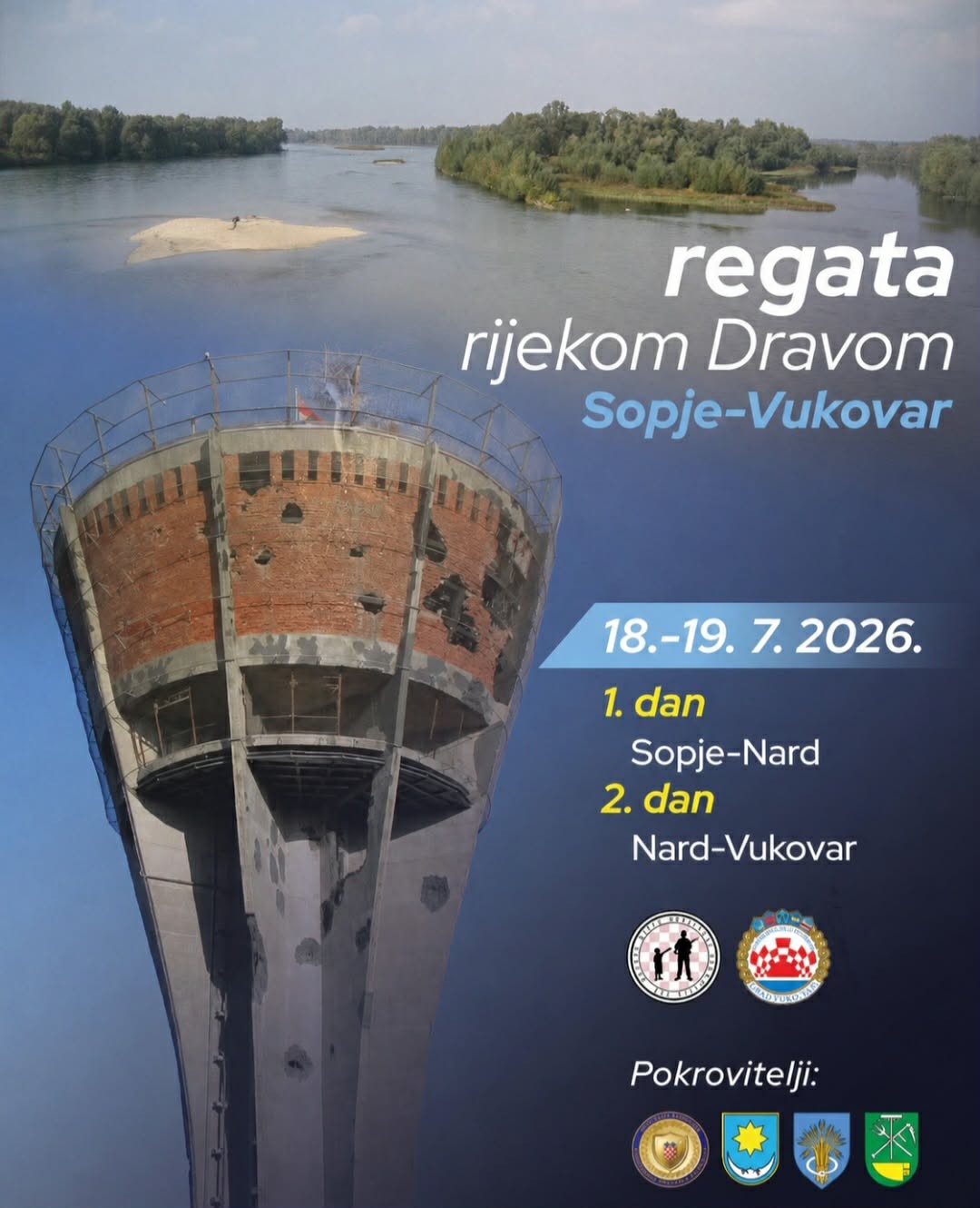 Braniteljska regata od Sopja do Vukovara: Plovidba Dravom u čast poginulih hrvatskih branitelja