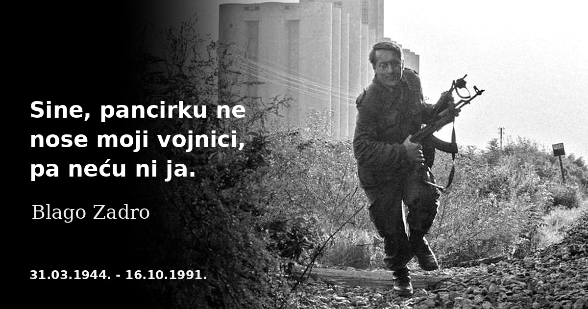POGIBIJA BLAGE ZADRE: Posljednja borba zapovjednika obrane Borova naselja