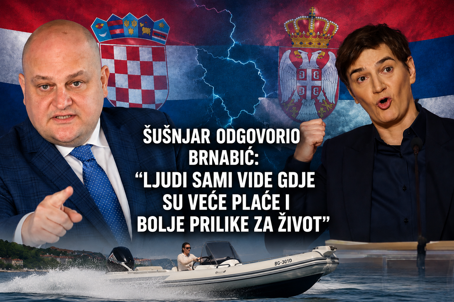 Šušnjar odgovorio Brnabić: „Ljudi sami vide gdje su veće plaće i bolje prilike za život“