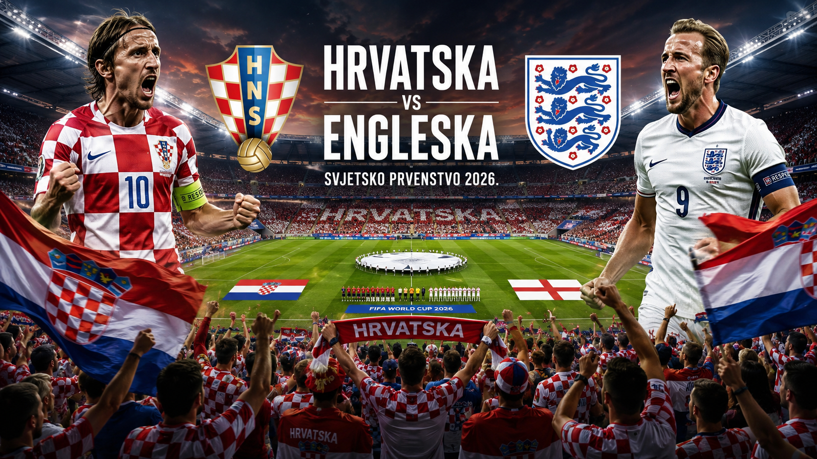 Hrvatska danas protiv Engleske