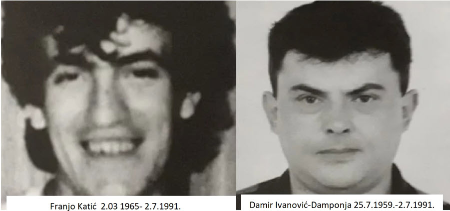 2. srpnja 1991. godine, zločinac Slobodan Jurišić u Vukovaru je ubio dvojicu pripadnika ZNG-a i ostao nekažnjen