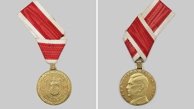 USTAŠKO ZLATO Vražje skupo! Zlatna medalja Pavelića 27.000 $
