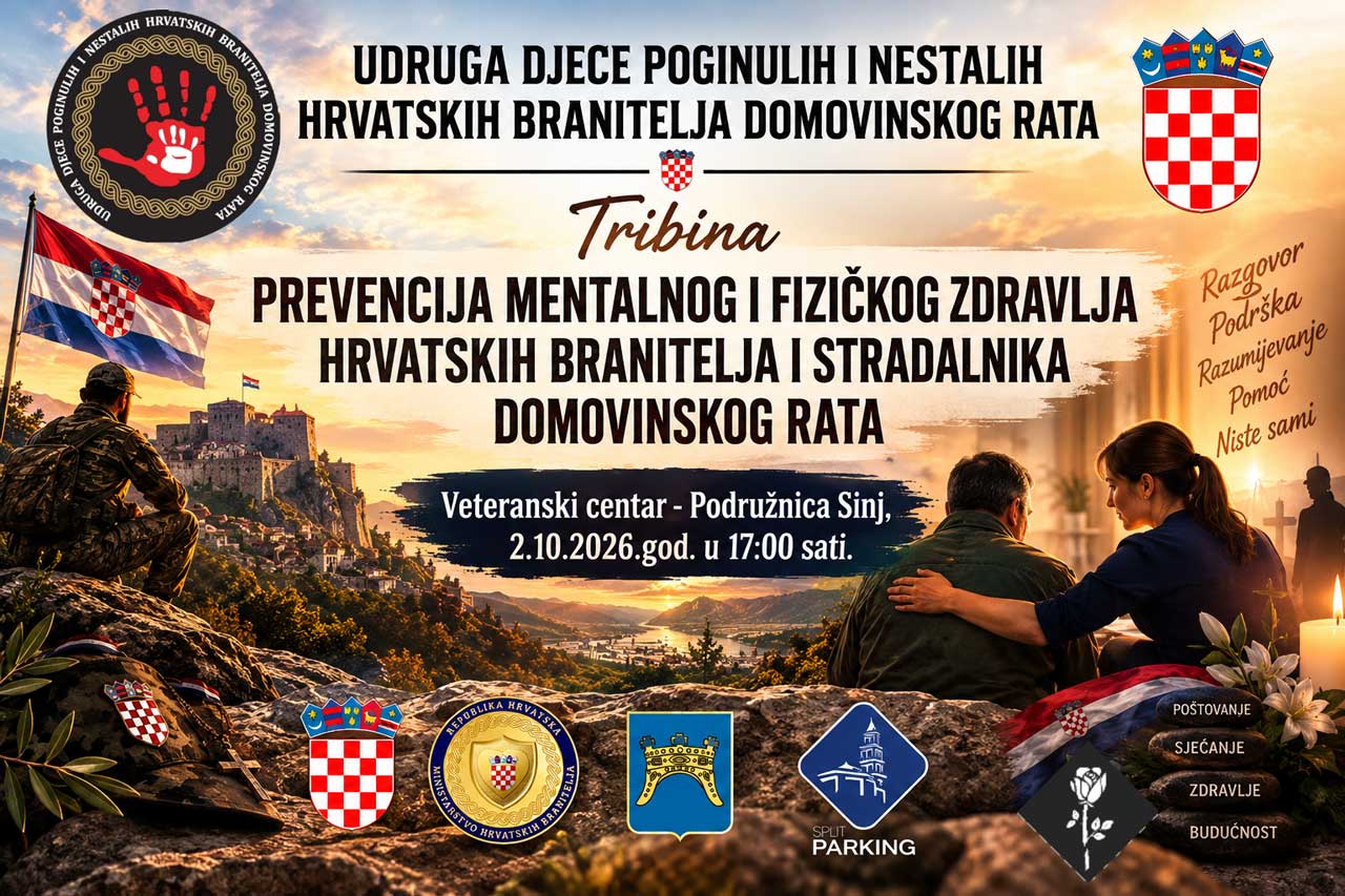 U Sinju tribina o zdravlju hrvatskih branitelja i njihovih obitelji