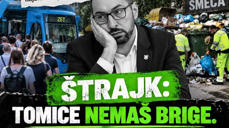 'GRAD JE PUN SMEĆA' / Zagrebački HDZ napao Tomaševića, objavio i fotomontažu: 'Tomice, nemaš brige'
