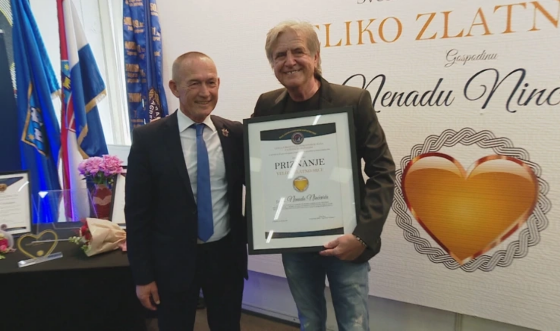Nenadu Ninčeviću dodijeljeno priznanje „Veliko zlatno srce“ za 2026. godinu