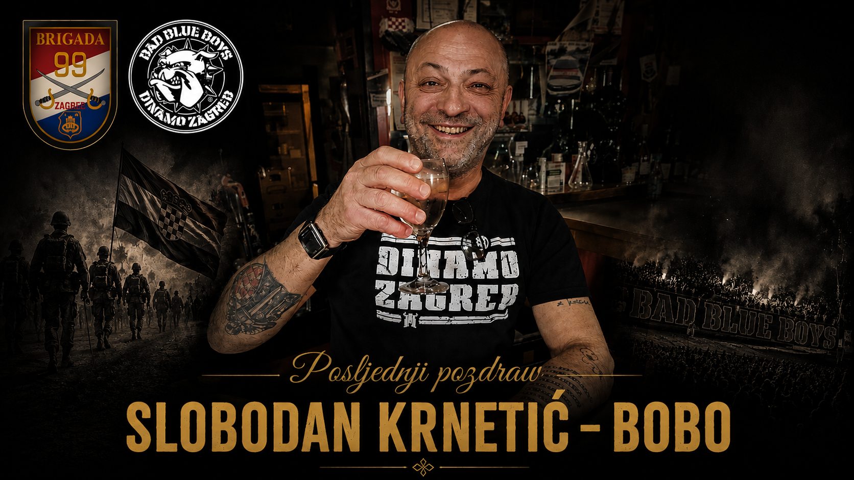 Preminuo Slobodan Krnetić – Bobo: Hrvatski branitelj i istaknuto ime među navijačima Dinama