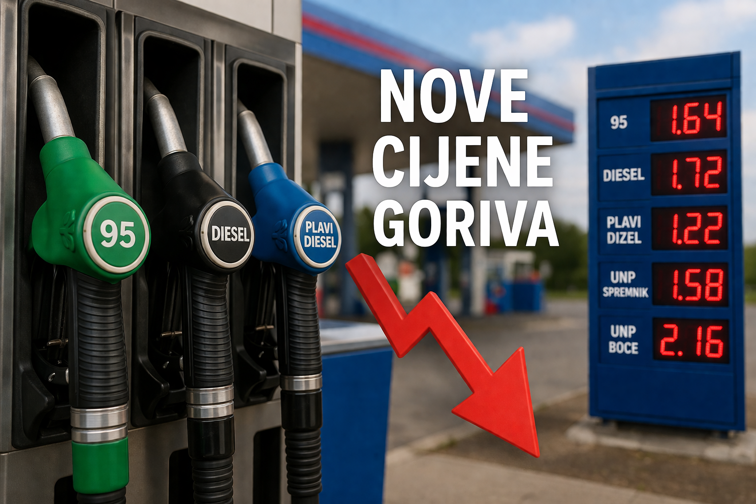 Vlada donijela novu uredbu o cijenama goriva: Dizel i UNP pojeftinjuju