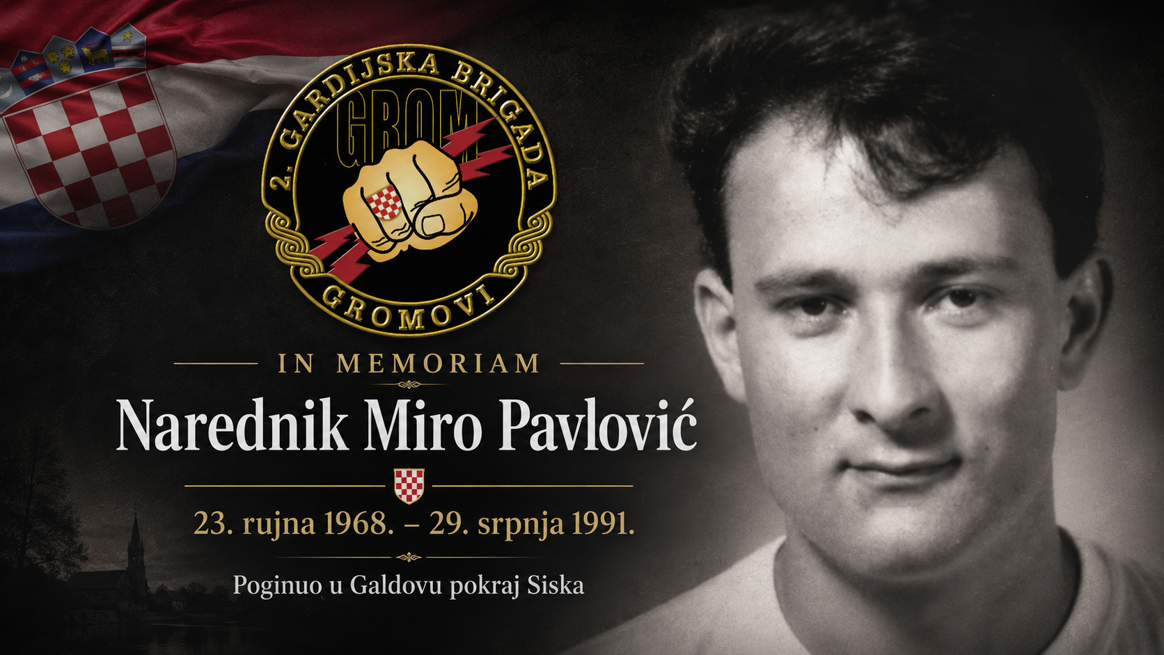 IN MEMORIAM: Narednik Miro Pavlović