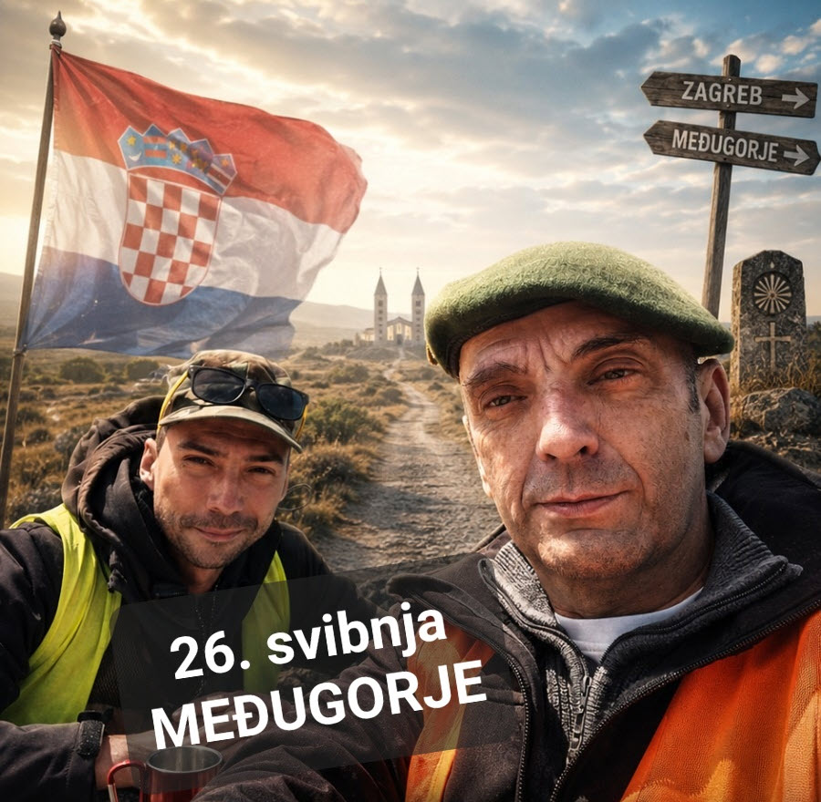 Posljednja etapa Hodočašća ratnika: Tomislav Lučić i Toni Kumerle krenuli iz Ljubuškog prema Međugorju