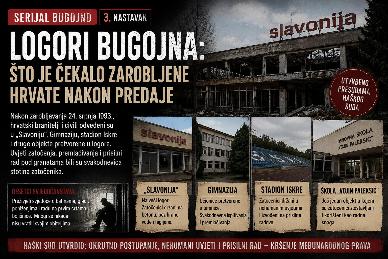 SERIJAL BUGOJNO (3): Logori smrti i patnje – što je dočekalo zarobljene Hrvate nakon 24. srpnja 1993.?