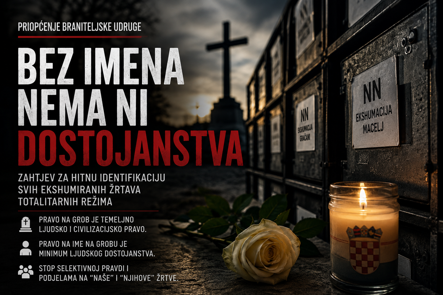 Zahtjev za identifikacijom žrtava poraća: „Bez imena nema ni dostojanstva“
