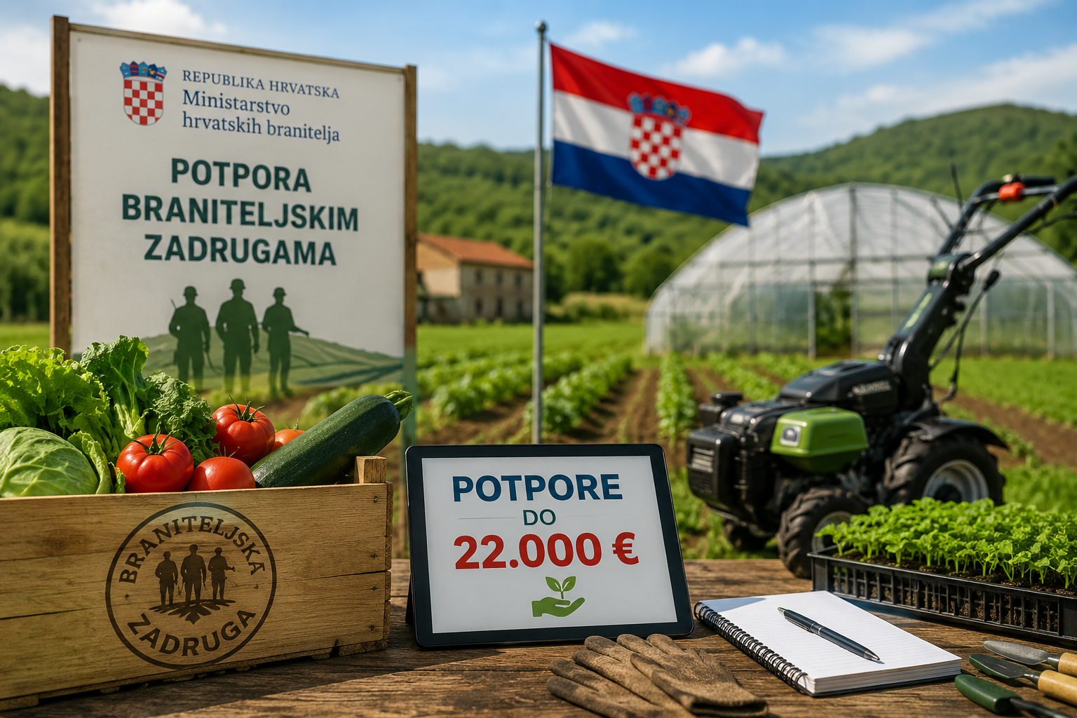 Otvoren Javni poziv: Braniteljske zadruge mogu do 22.000 eura potpore