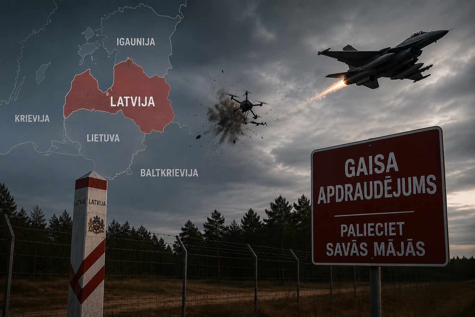 Uzbuna na istoku Latvije: NATO oborio dron koji je ušao iz smjera Rusije