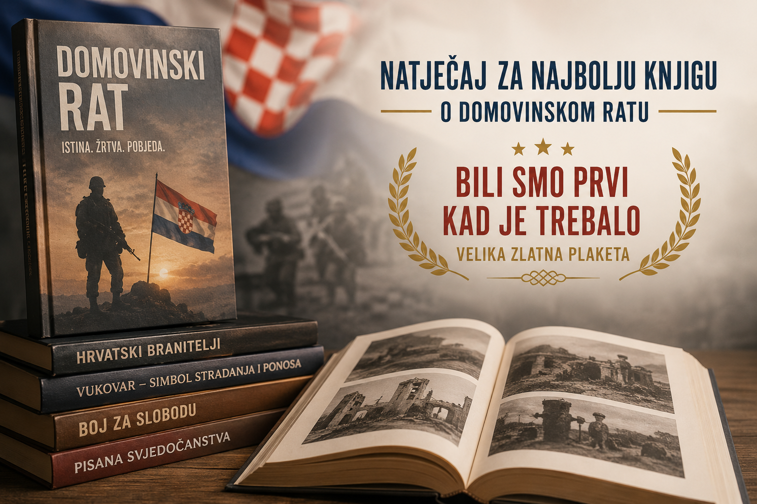 RASPISAN NATJEČAJ ZA NAJBOLJU KNJIGU IZ DOMOVINSKOGA RATA