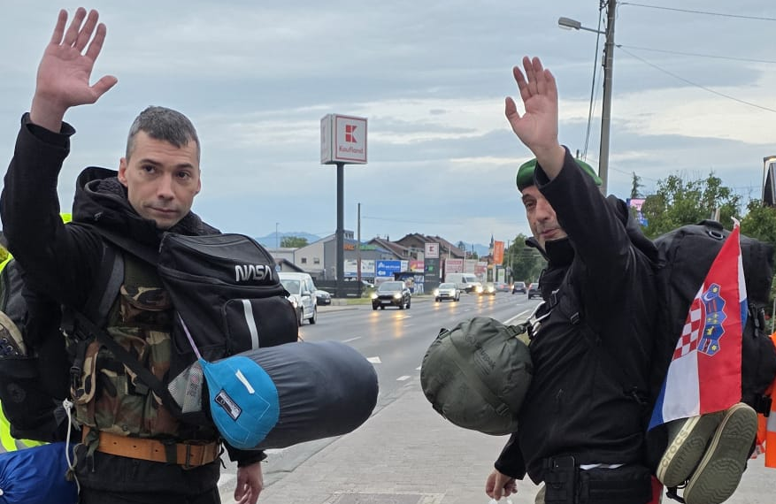 Heroj Domovinskog rata i hrvatski glazbenik jutros krenuli pješice prema Međugorju: Nose snažnu poruku vjere i zajedništva