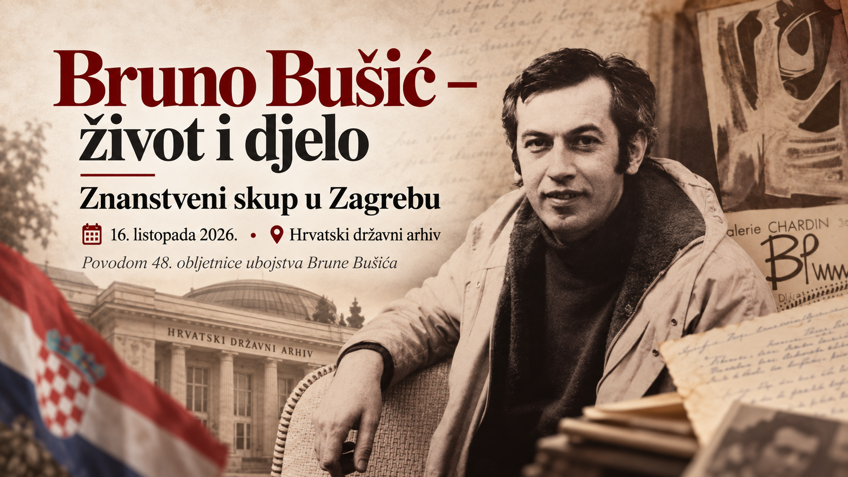 U Zagrebu znanstveni skup „Bruno Bušić – život i djelo“ povodom 48. obljetnice njegova ubojstva