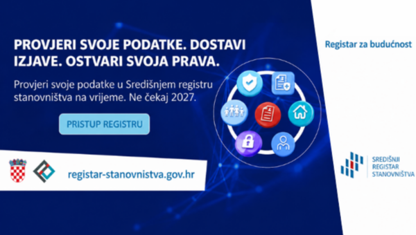 Provjerite svoje podatke u Središnjem registru stanovništva prije 1. siječnja