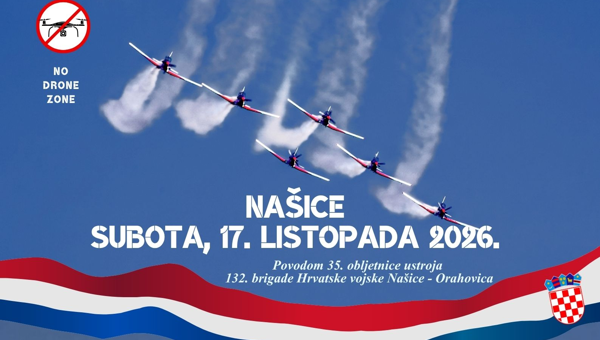 Danas u Našicama velika 35. obljetnica 132. brigade HV-a – Rafale, Black Hawk i Krila Oluje nad Lapovcem