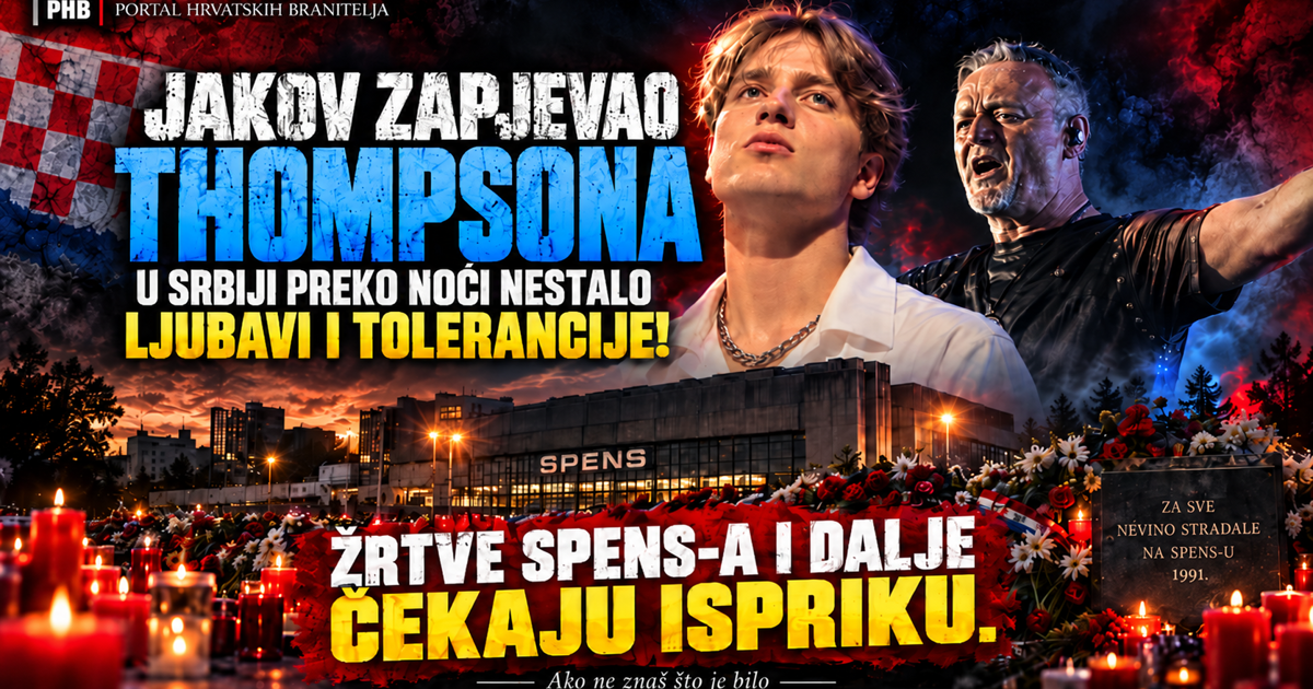JAKOV JE ZAPJEVAO THOMPSONA, A U SRBIJI JE PREKO NOĆI NESTALO LJUBAVI I TOLERANCIJE