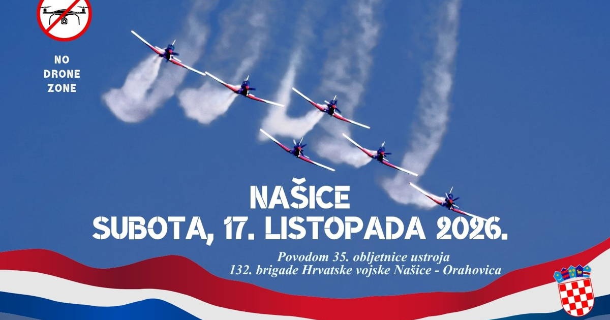 Danas u Našicama velika 35. obljetnica 132. brigade HV-a – Rafale, Black Hawk i Krila Oluje nad Lapovcem